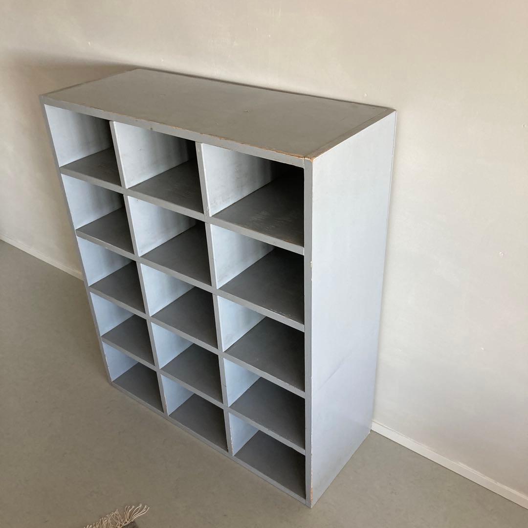 枡目棚　仁平古家具店購入　古道具