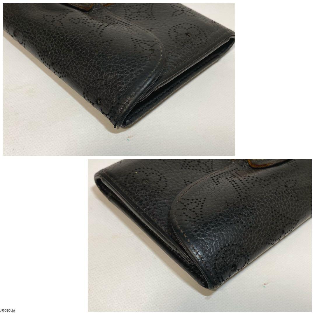 堅志郎❣️ルイヴィトン＊長財布＊マヒナ＊ブラック✨