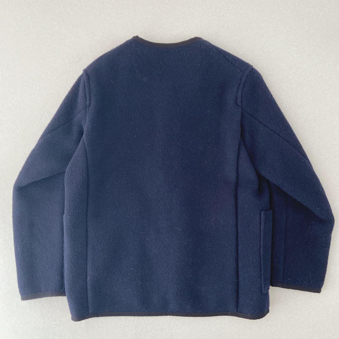 【DANTON】ダントン　近年　ノーカラー　ウールコート　ジャケット　日本製