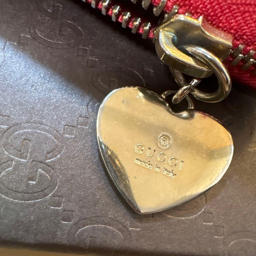 GUCCI グッチ 長財布 マイクログッチシマ レッド 正規品