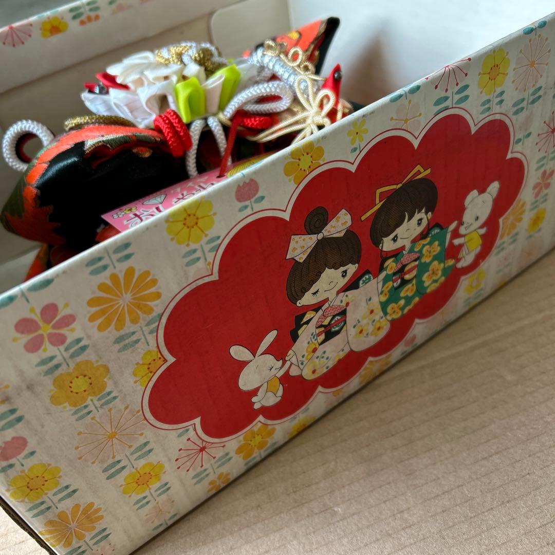 年代物　レトロ　おしゃれ　七五三用 帯　花柄リボン　昭和