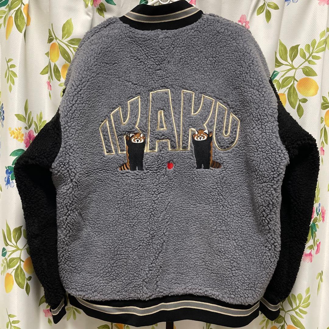 新品タグ付 グラニフ イカク ボアスタジアムジャンパー L ブルゾン スタジャン