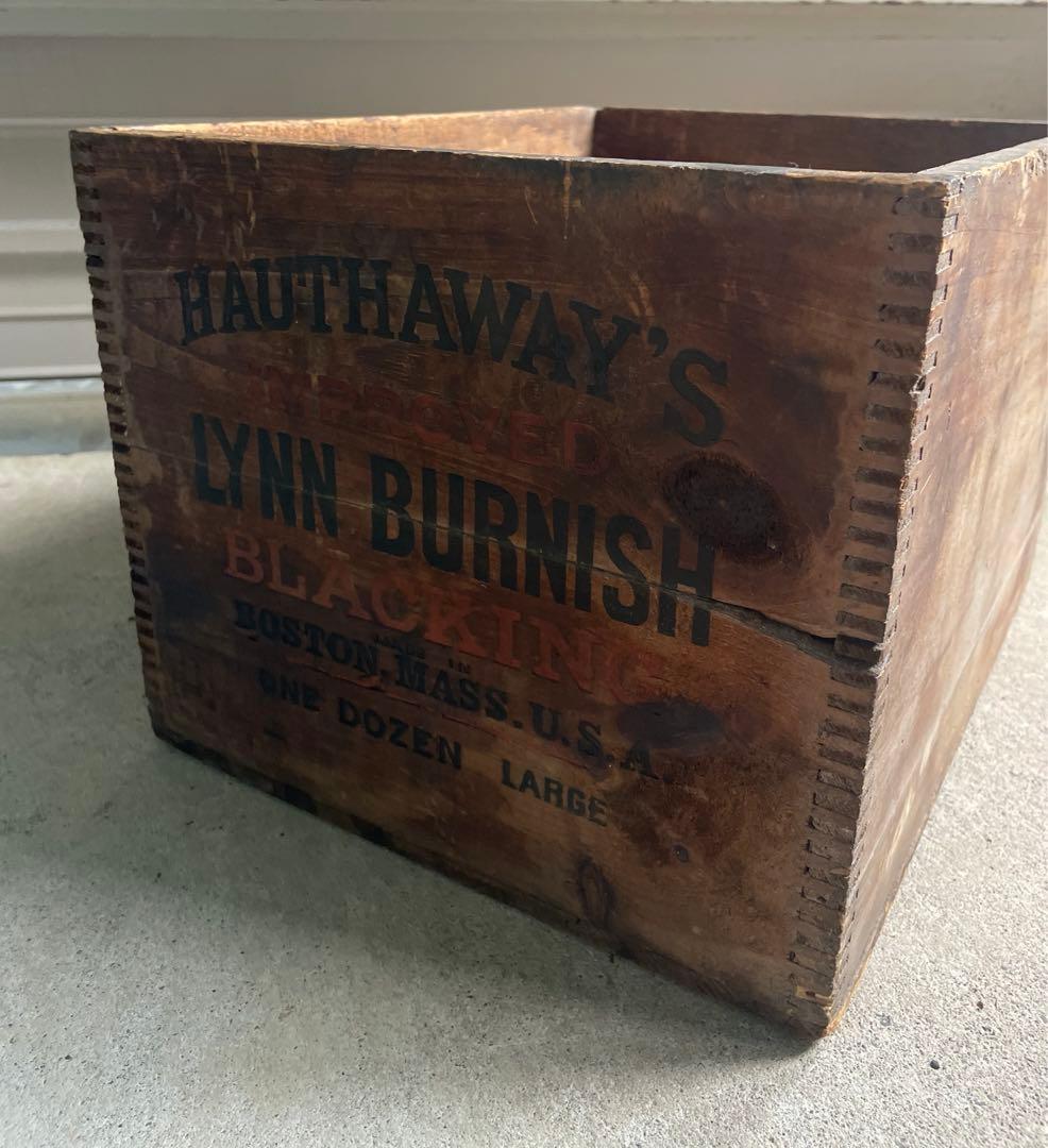 ビンテージ/USA製/アドバタイジング/ウッドボックス/ケース/木箱/店舗什器①