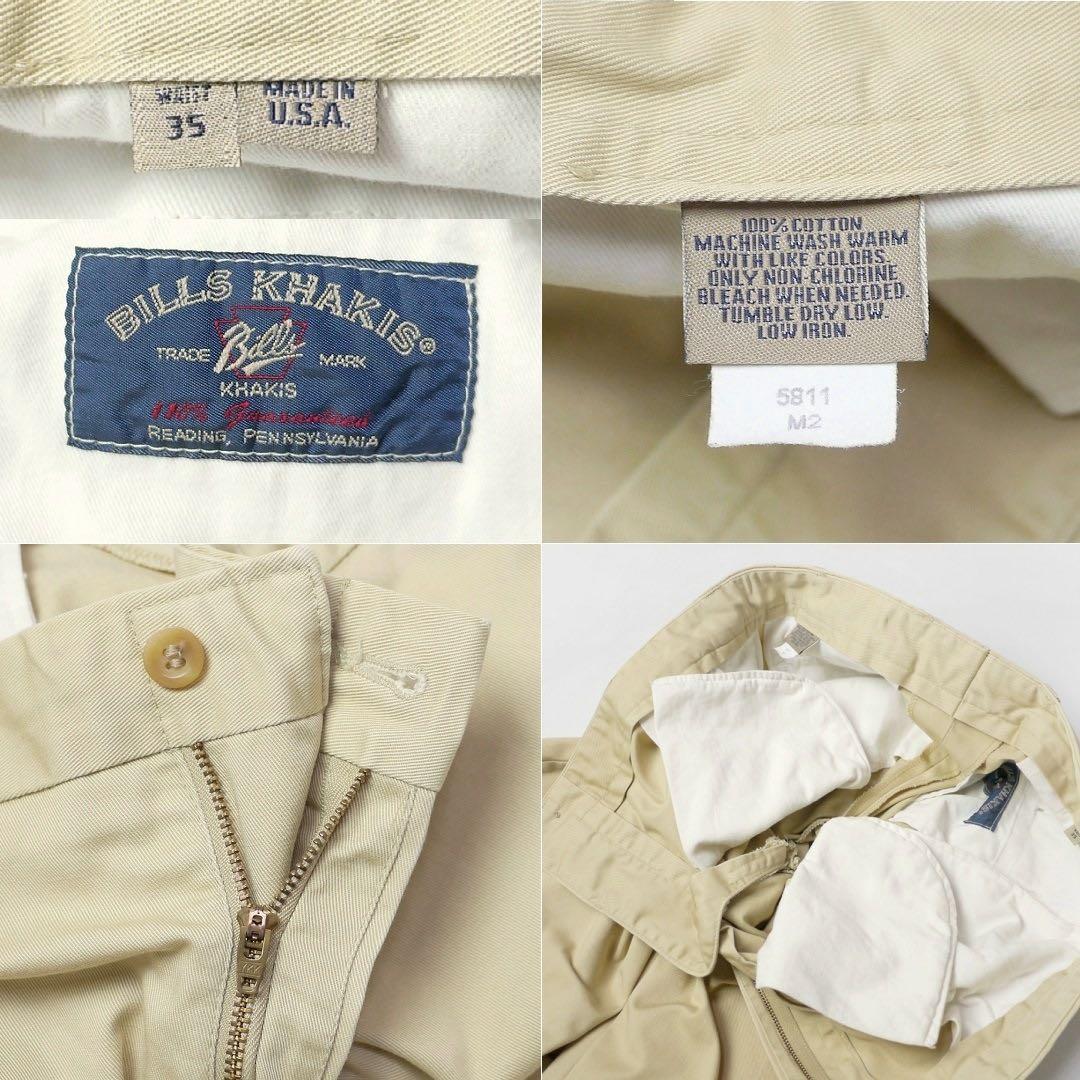 USA製ビルズカーキ チノパン コットン パンツ クラシックフィット ミリタリー