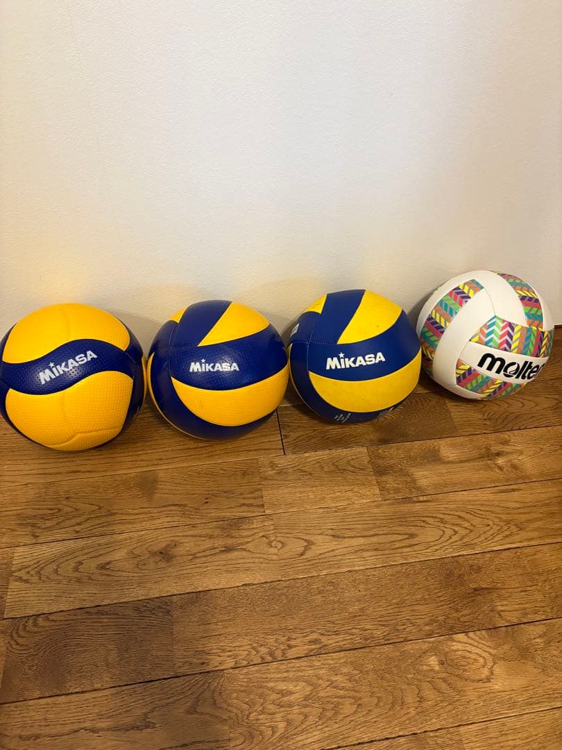 Mikasa V400W バレーボール 4個セット