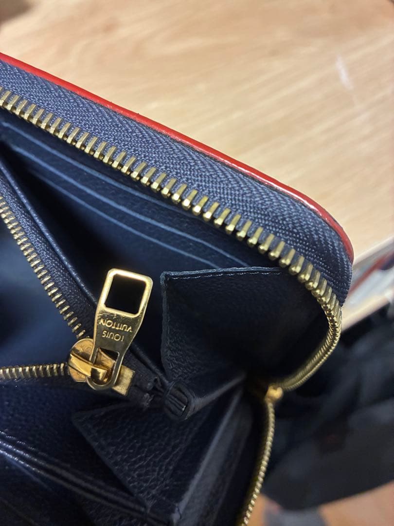 LOUIS VUITTON アンプラント 長財布 マリーヌルージュ 紺赤ジッピー