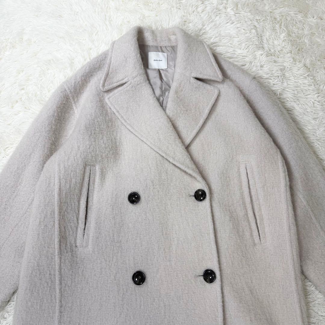 SpickandSpan ミドルシャギーコート 2023AW モヘア　ゆったり