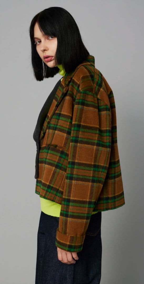 ヘリンドットサイ バイカラー アシンメトリー ジャケット※新品※