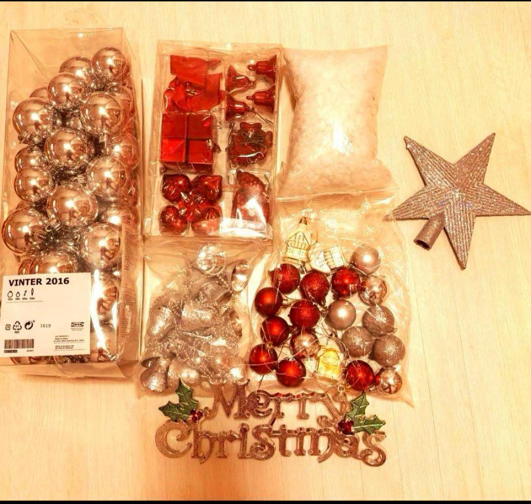 クリスマスツリー　オーナメント　ツリーにつけるワタなど多数　その他　　おまけも！