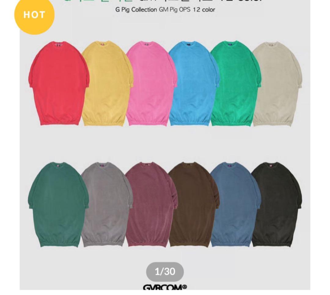 riru_select ピグメントスウェットワンピース