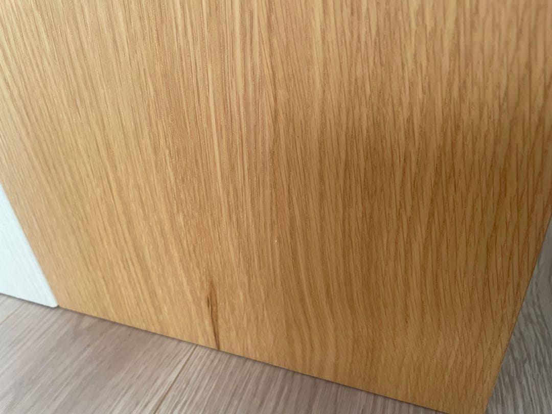 無印 スタッキングシェルフ2段(オーク材)＋FLAP2枚(トープ)