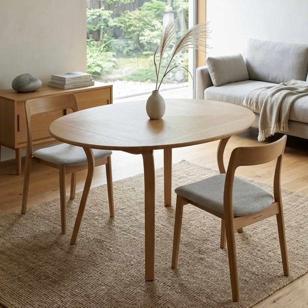 HR921 カンディハウス　デリア　バタフライテーブル　φ120