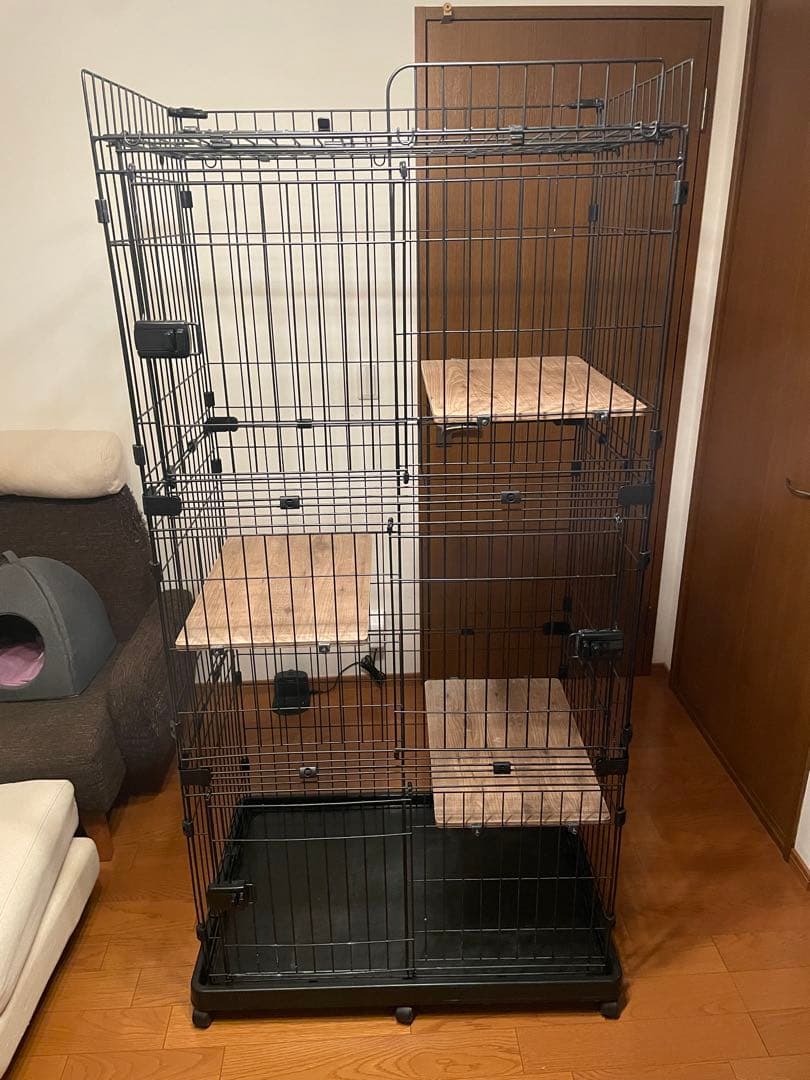 猫ケージ ルーフキャットケージ ワイド 4段 RFC-904 アイリスオーヤマ