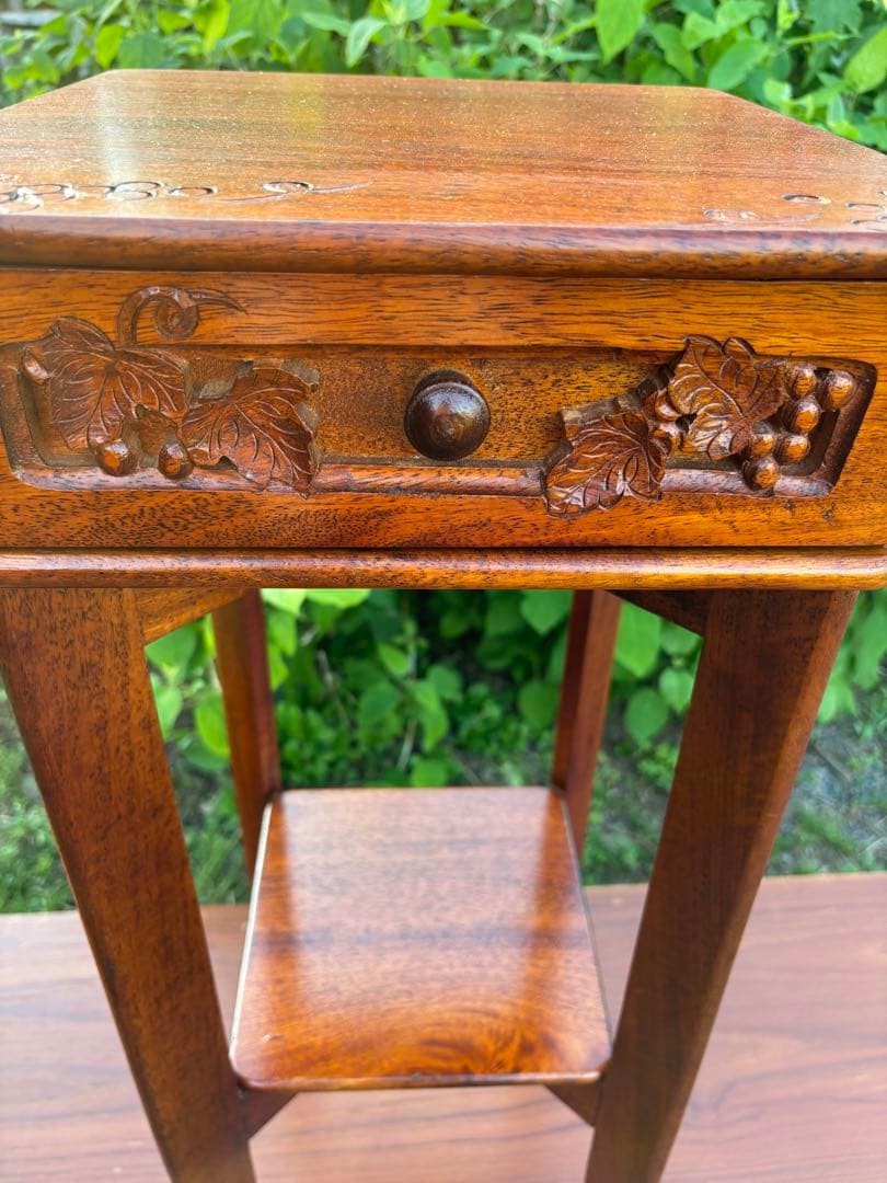 オールドメゾン/吉川商事　葡萄園　花台　飾り台　電話台　希少ヴィンテージ