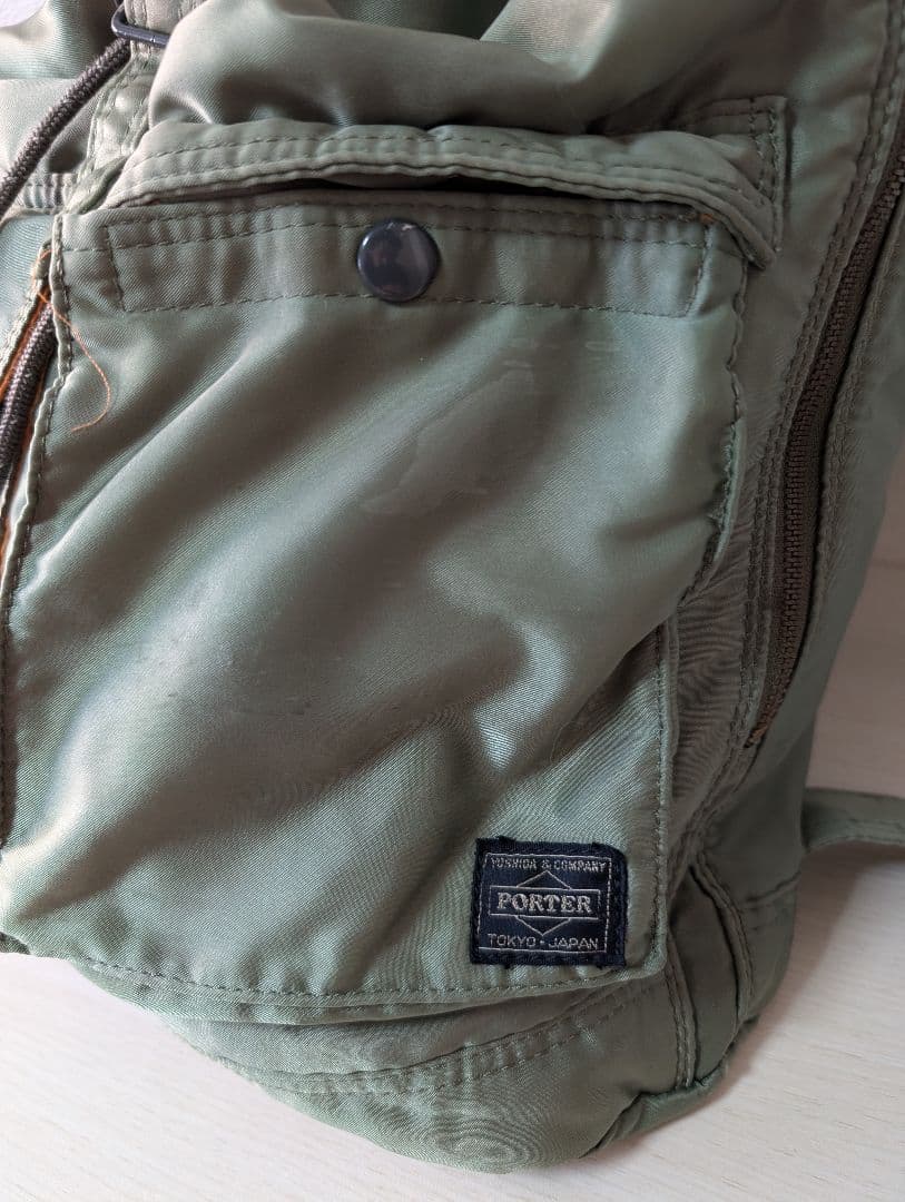 【希少廃盤】PORTER ポーター タンカー リュック セージグリーン