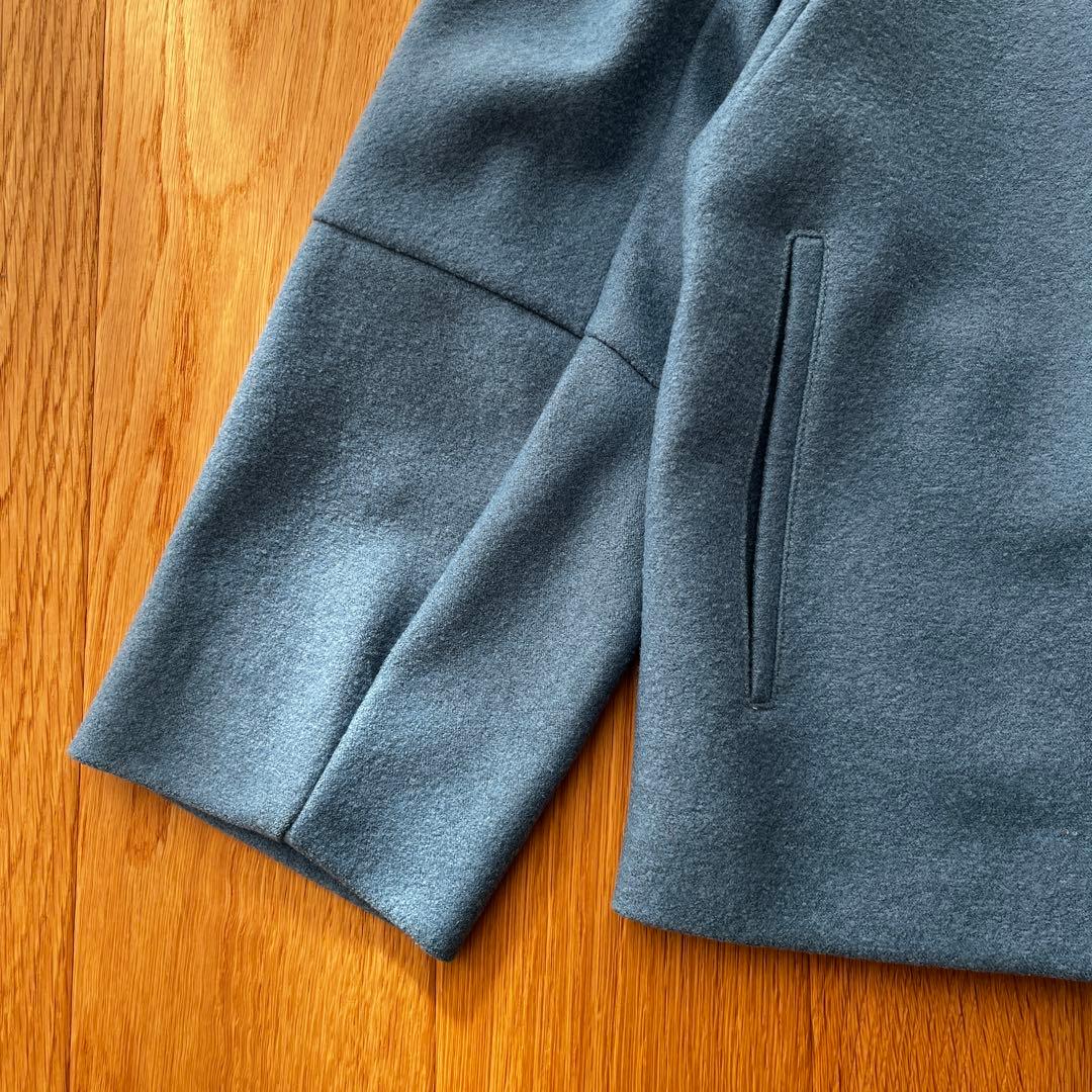 マックスマーラ　ウィークエンドライン　ノーカラージャケット　ウール　ブルー　上品