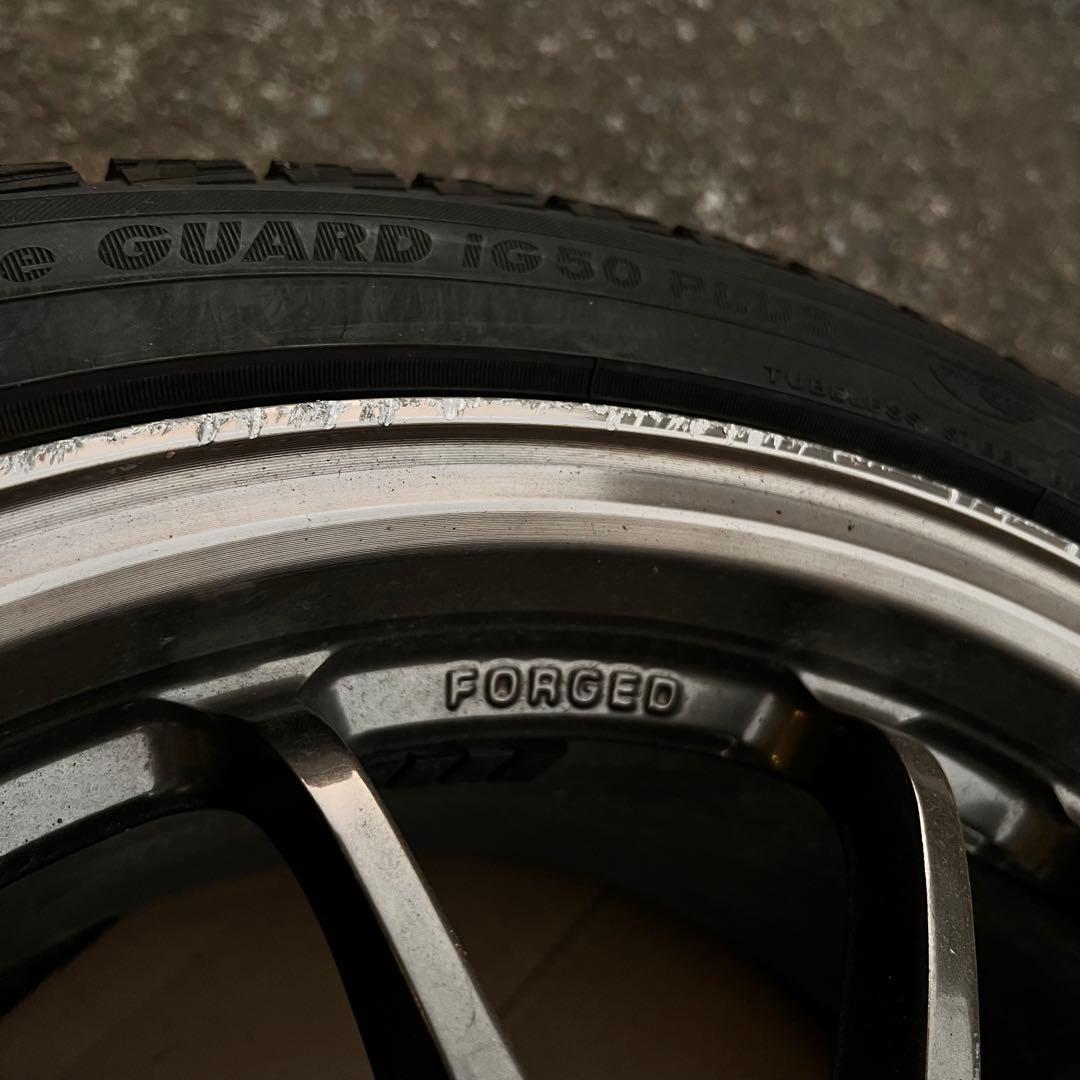 鍛造Rays VOLK RACING RE30 8J PCD100 スタッドレス