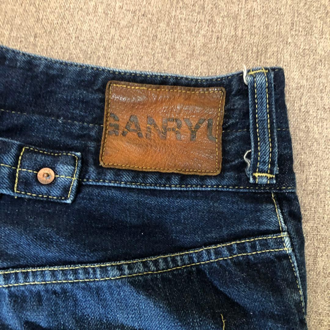 GANRYU サルエルパンツ ダークブルー