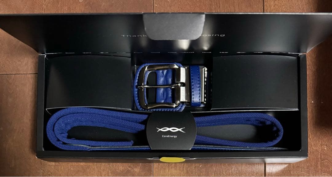 【試着のみ】コアエナジー3 野球専用ベルト【ロイヤルブルー/シルバー】