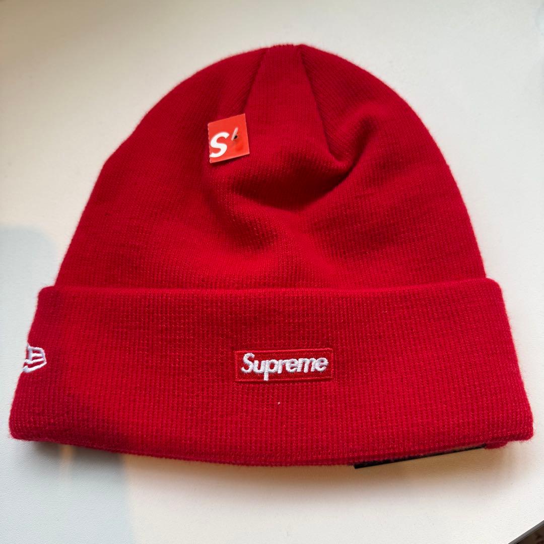 Supreme New Era S Logo Beanie red シュプリーム