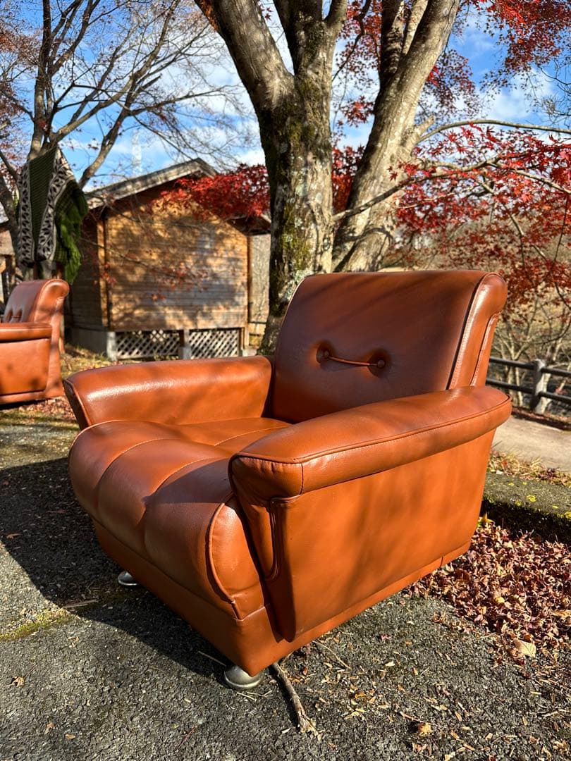 昭和レトロ1人掛けソファ×1