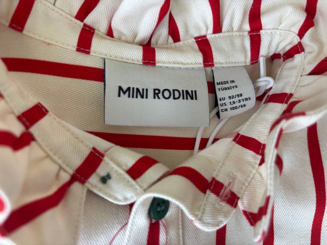 トップス MINI RODINI Stripe Twill Bl 92/98