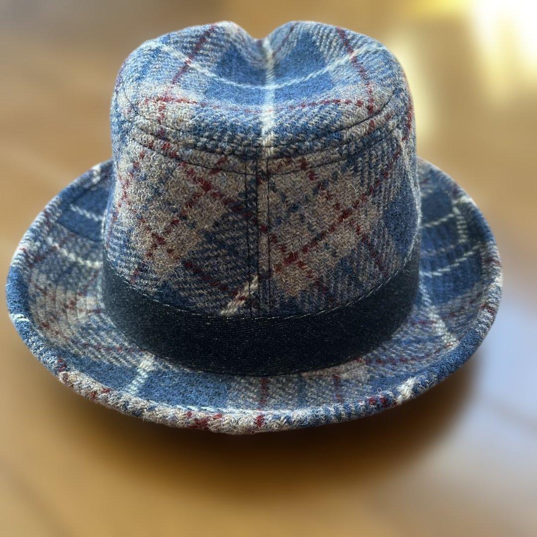 未使用 EVISU × HARRIS TWEED コラボ ハット 希少