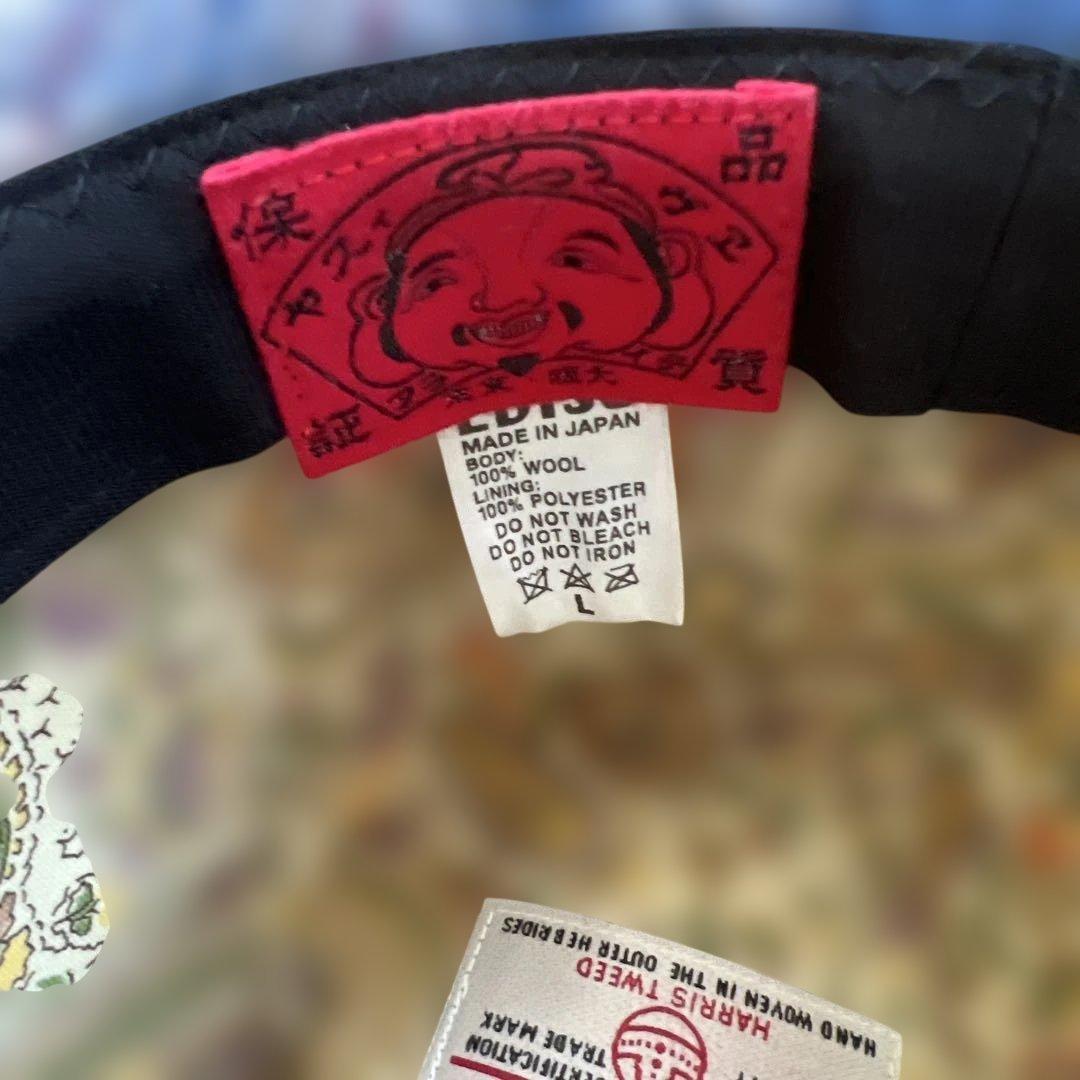 未使用 EVISU × HARRIS TWEED コラボ ハット 希少