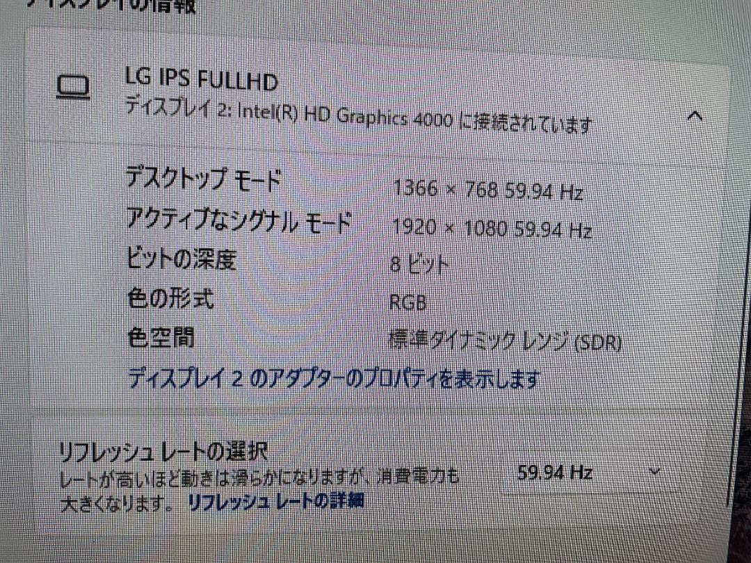LG 27インチモニター 27MP38VQ-B フルHD IPS 非光沢