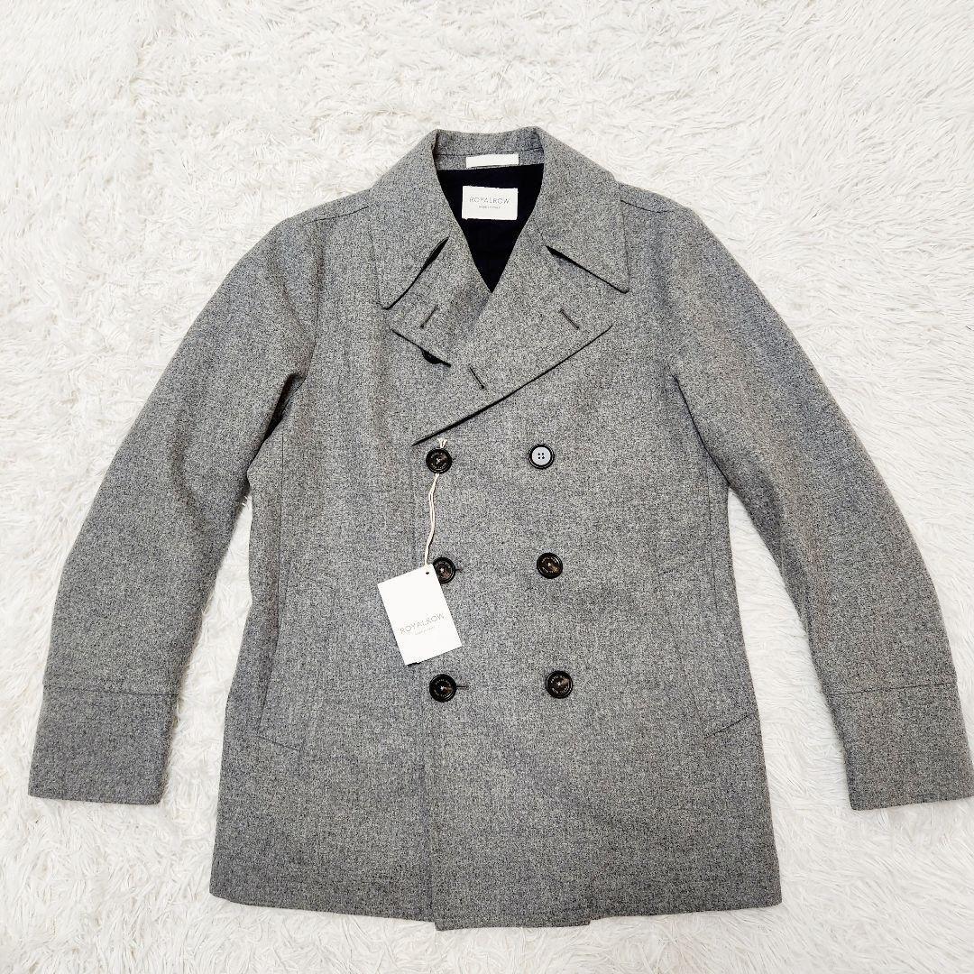 【極美品】ROW ロイヤルロウ カシミヤ混チェスターコート グレー48