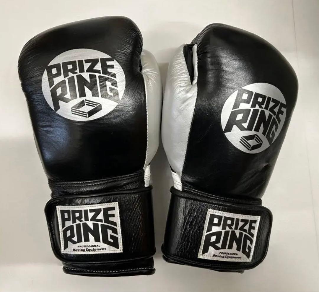 プライズリング　ボクシンググローブ　本革製 10oz 黒