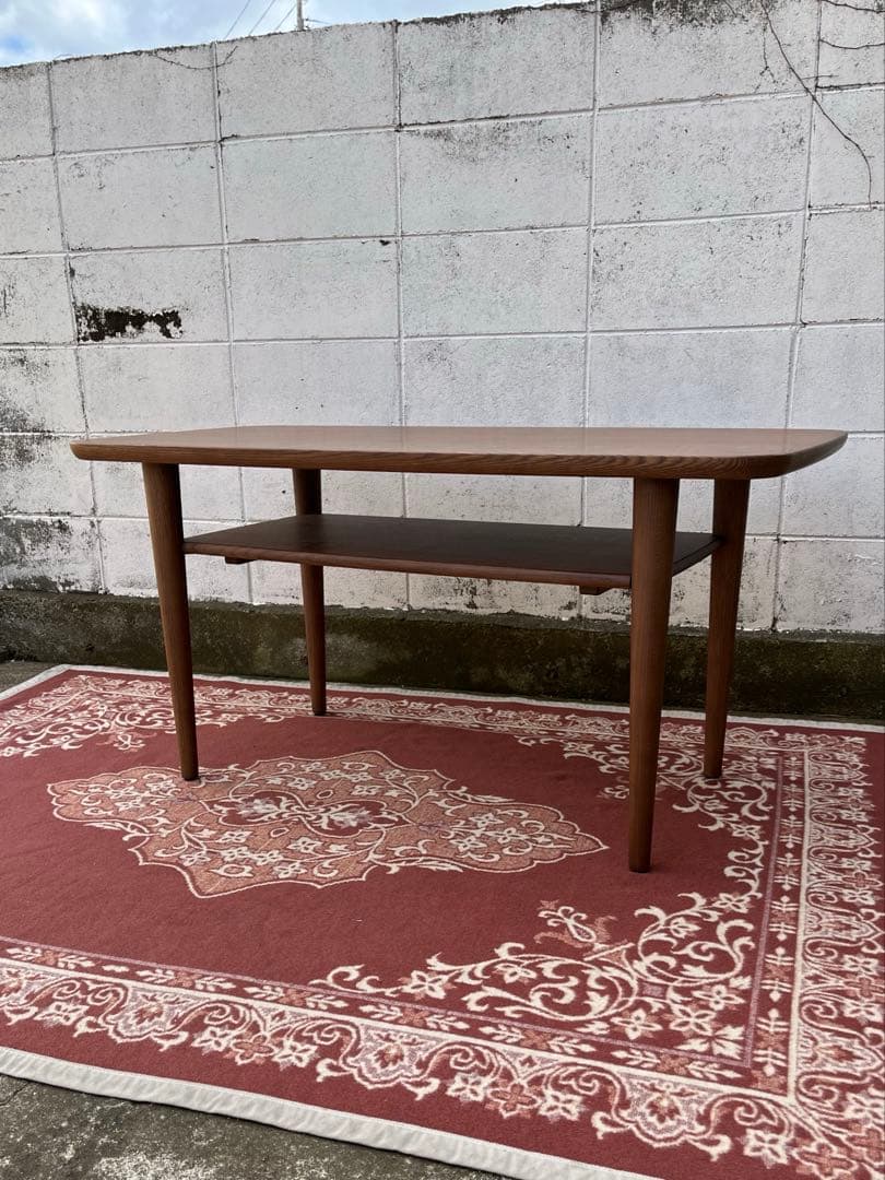 高品質 美品◾️飛騨産業 キツツキ 侭 JIN センターテーブル 棚付き 木製家具