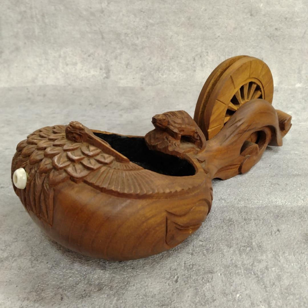 墨壺　光明作　鶴亀　255mm　新品未使用　墨ツボ　墨坪　大工道具