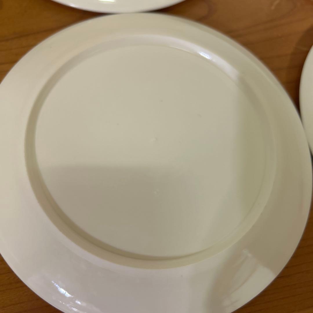 【美品】岩田哲宏　エッジプレート　白　8寸　24cm 4枚セット販売　1点チップ