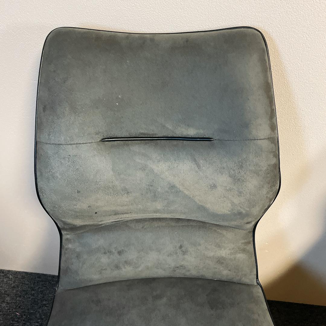 ２脚　セラミクス GY ラウンドチェア　オートリターン式　回転　ダイニングチェア