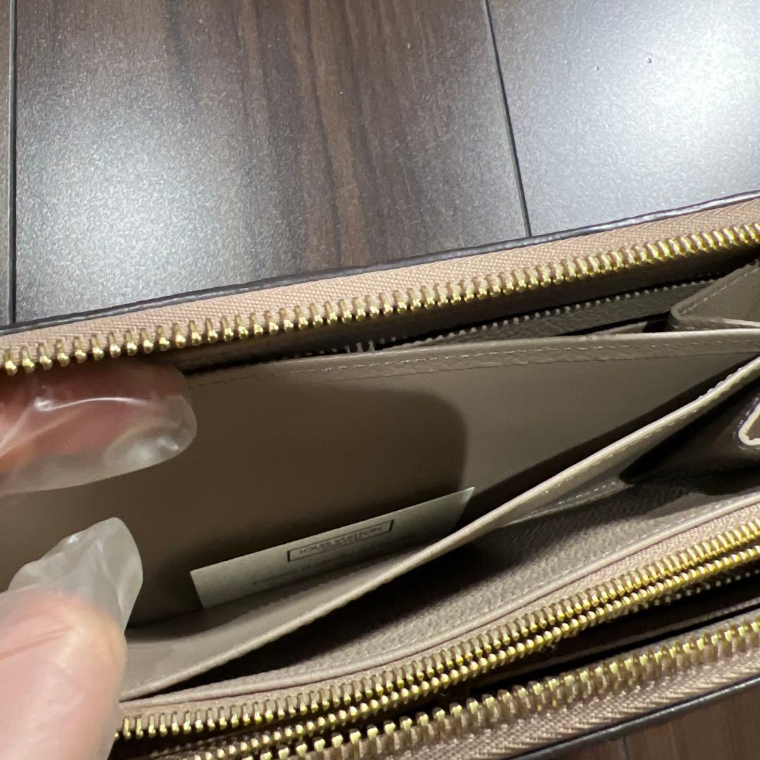 Louis Vuitton ベージュレザー長財布