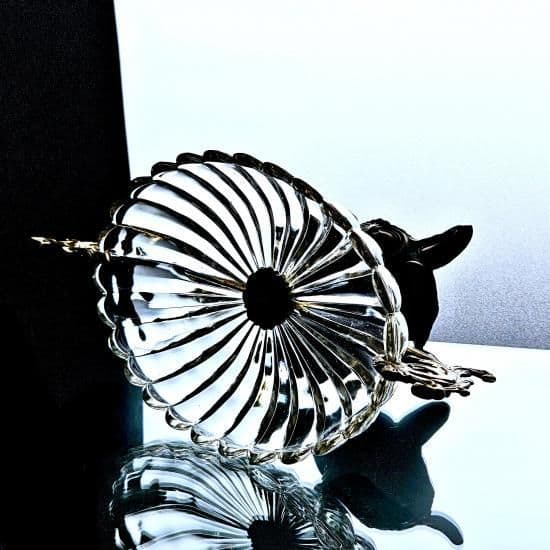 貴重★オールドバカラ ガーゴイルの金縁バンブーゴブレット【1890年頃】