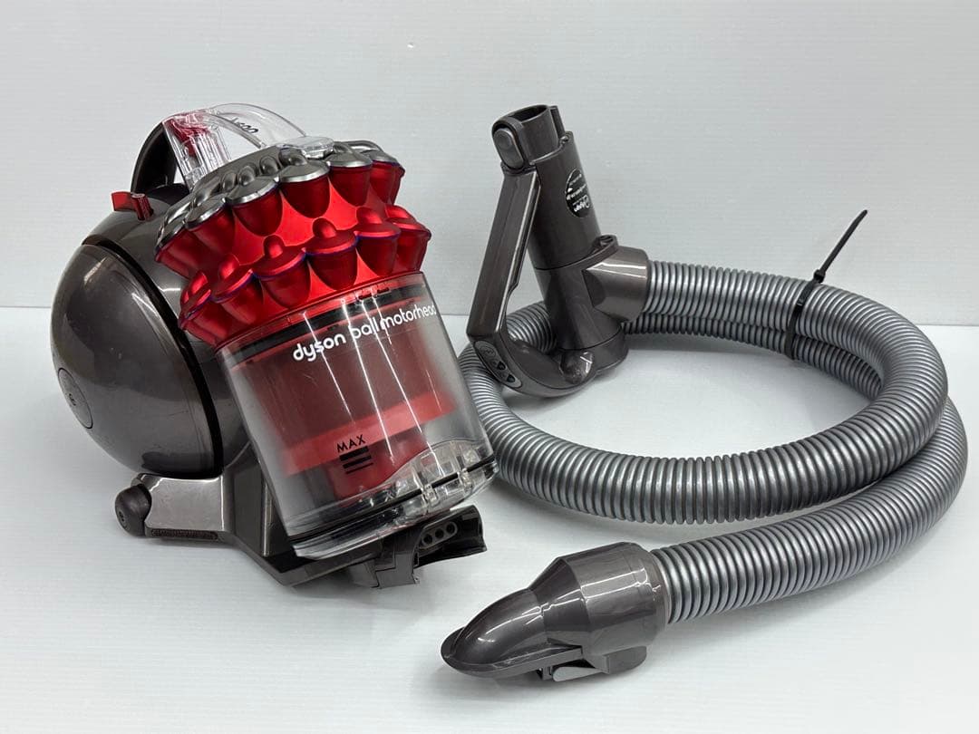 動作保証品　中古　赤　ダイソン　CY25 掃除機　本体　ホース　ダストケース付き