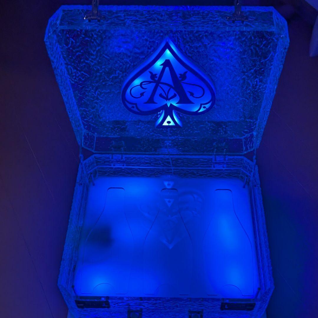 ボトルケース　LED　アタッシュケース ディスプレイ シャンパン　サプライズ