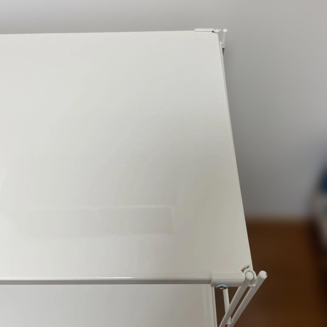 【美品】無印良品スチールユニットシェルフ・棚セット・ワイド・小・ライトグレー