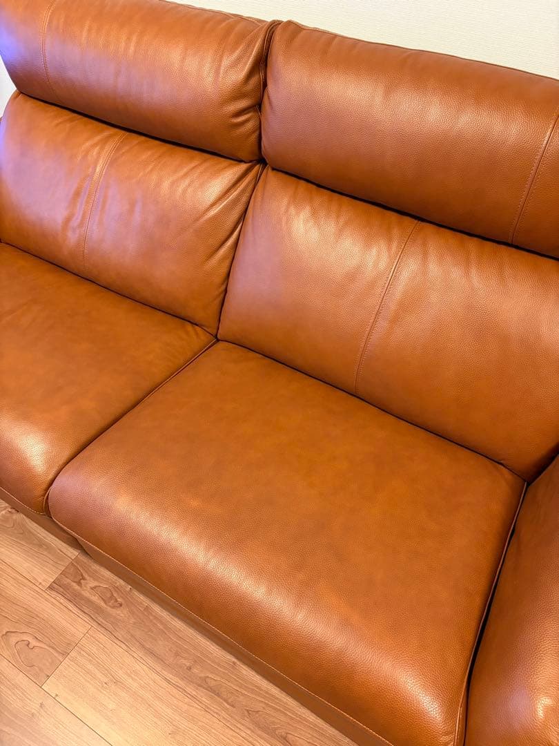 【中古】ヤマダデンキ　3人掛け電動ソファ「YES140003LBR3P」