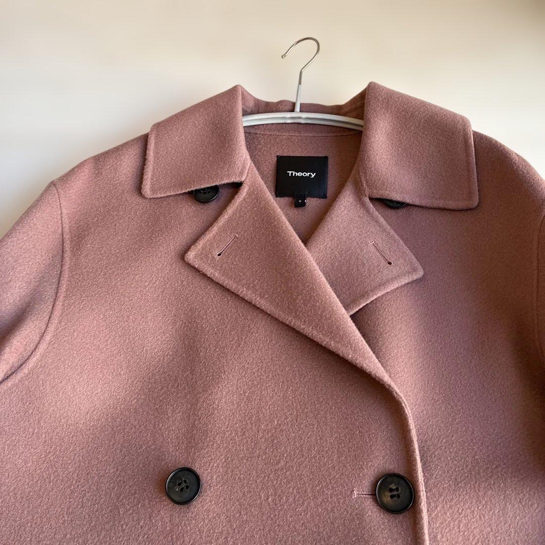 Theory ウールカシミヤ ダブルフェイス ピーコート リバーコート 定価７万
