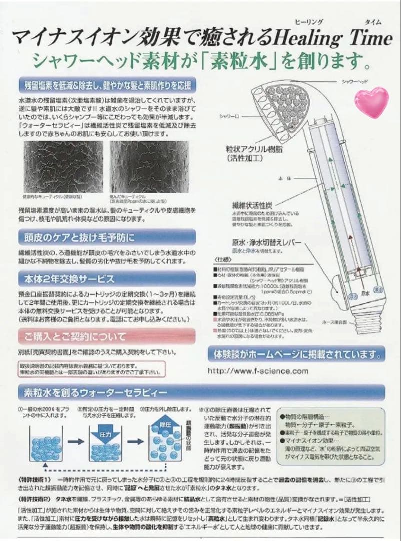 素粒水 交換用カートリッジ 2個セット！　未開封、未使用品！