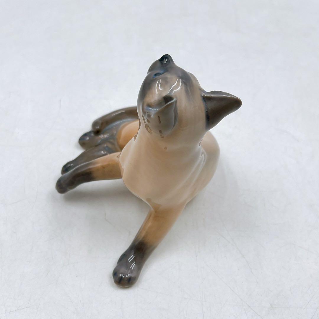 極美品 ロイヤルコペンハーゲン フィギュリン シャム猫 2862 陶器 置物 猫