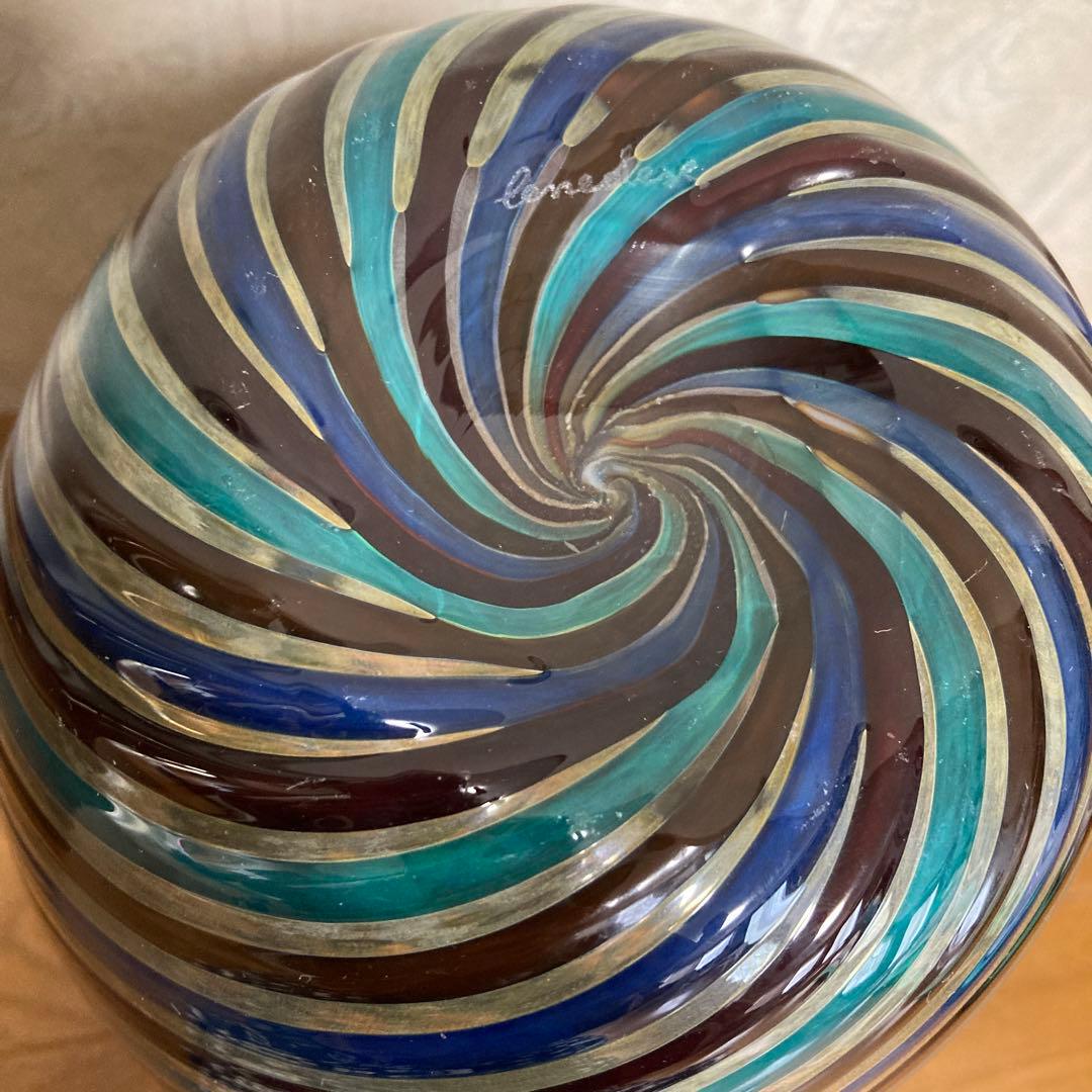 MURANO ムラーノガラス　花瓶　ベネチアングラス　美品