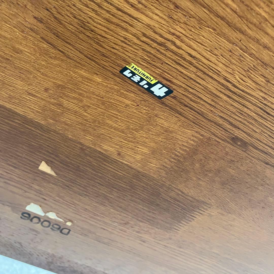 北欧レトロ カリモク ルスティック 大型 木製ダイニングテーブル 古家具