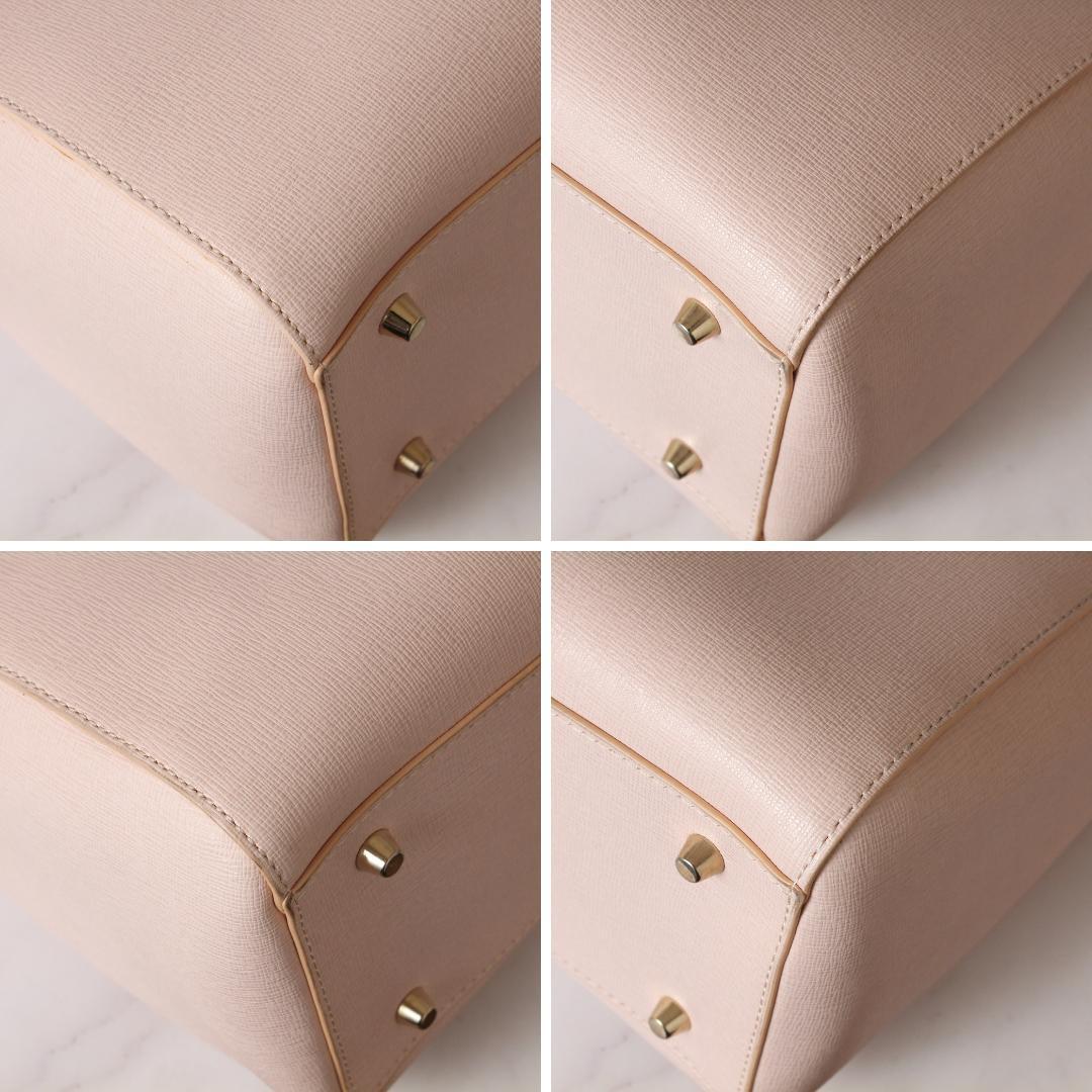 ✨極美品✨ フルラ LINDA トートバッグ 肩掛け 2way くすみピンク