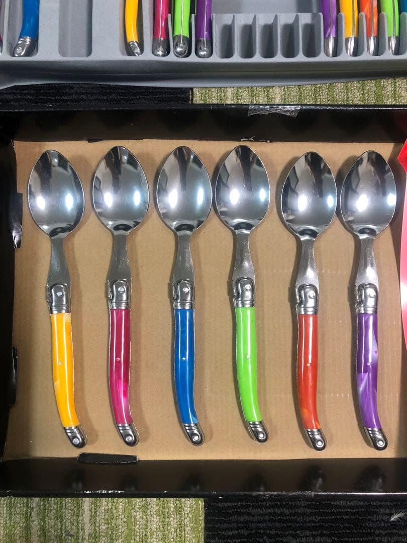 未使用 Laguiole ラギオール カトラリーセット 21本 専用ケース付き