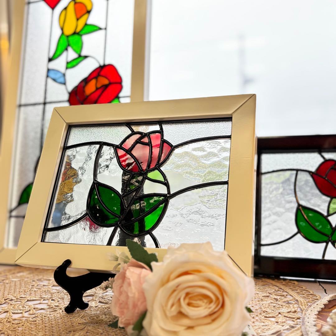 バラのステンドグラス