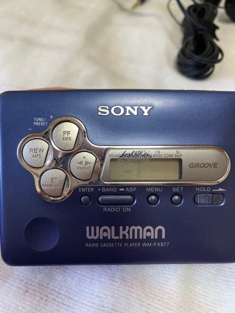 SONY WALKMAN WM-FX877 カセットウォークマン　ヘッドフォン付